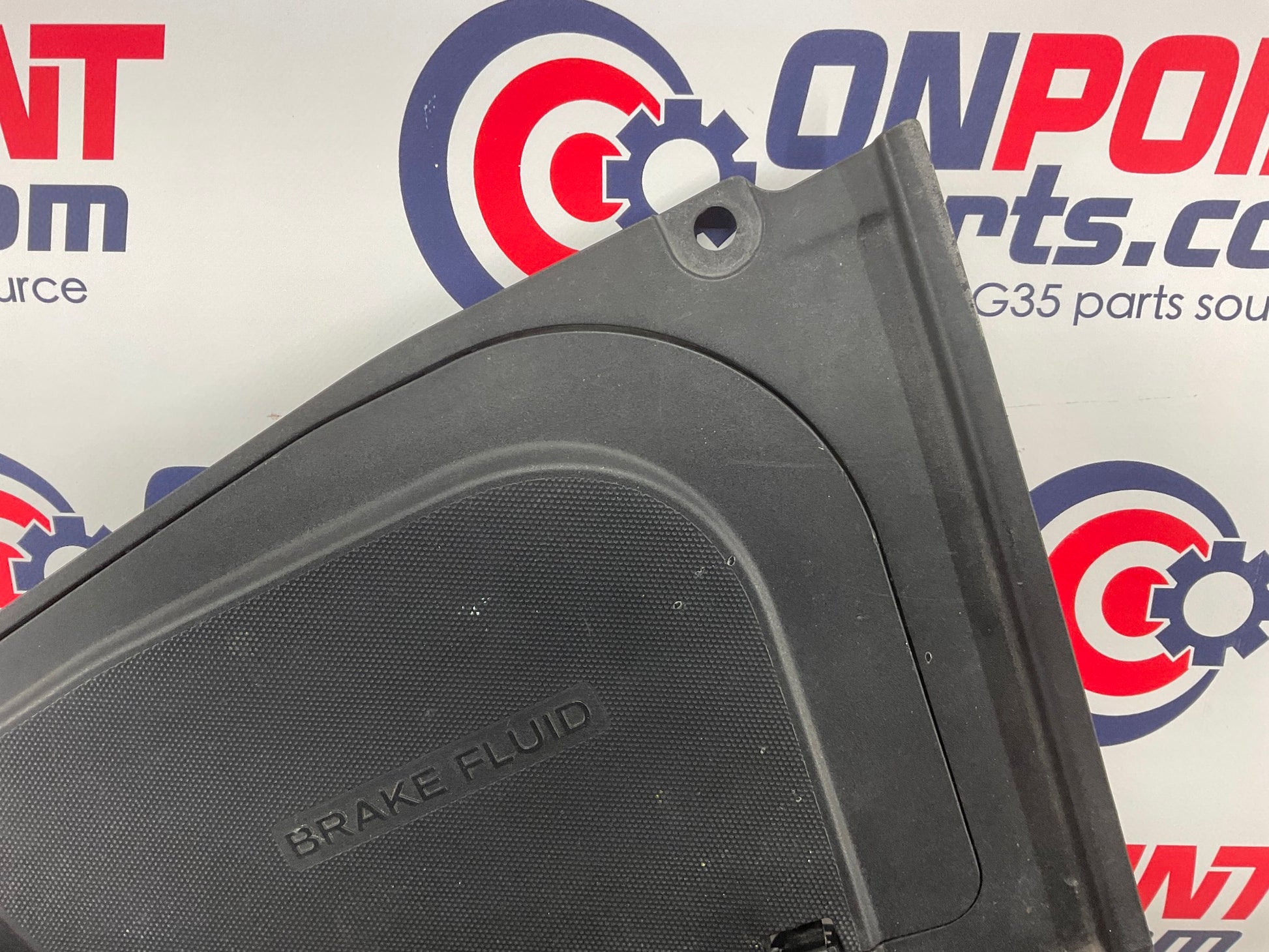 2009 Nissan 370Z Brake Fluid Cover Bezel Trim OEM 64895 65278 15BKJD2 - On Point Parts Inc