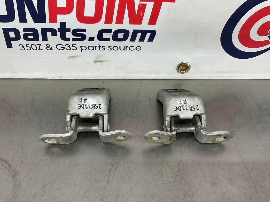 2006 Infiniti G35 Sedan Passenger Right Front Door Hinges OEM 25BJ1DE - On Point Parts Inc