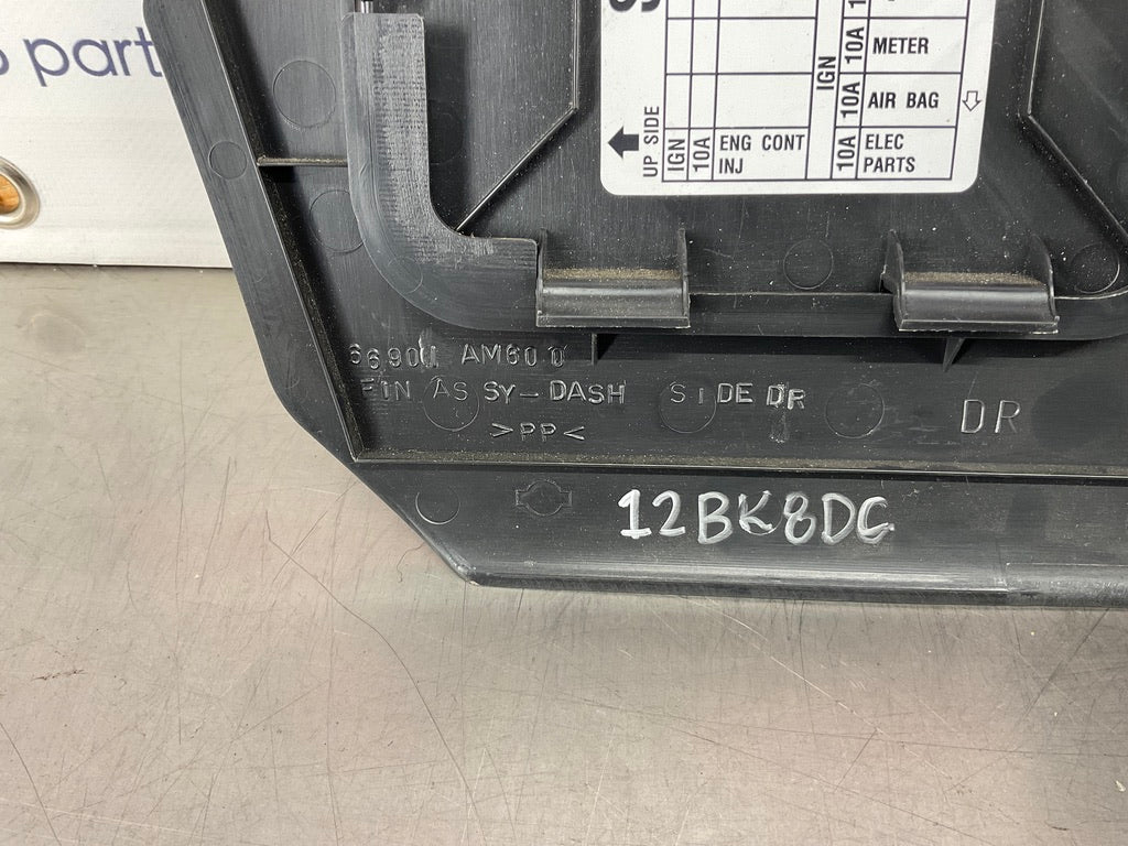 2004 Infiniti G35 Driver Left Knee Kick Plate Trim Fuse Panel OEM 12BK8DC - On Point Parts Inc