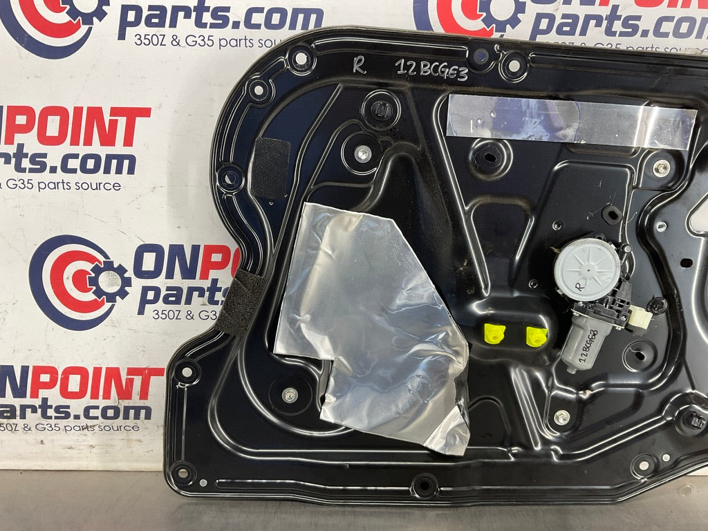 2013 Infiniti G37 Sedan Passenger Right Front Window Regulator Motor OEM 12BCGE3 - On Point Parts Inc