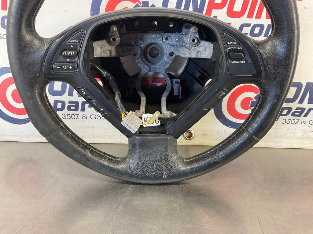 2008 Infiniti G35 Leather Steering Wheel with Switches OEM 13BC4EC - On Point Parts Inc