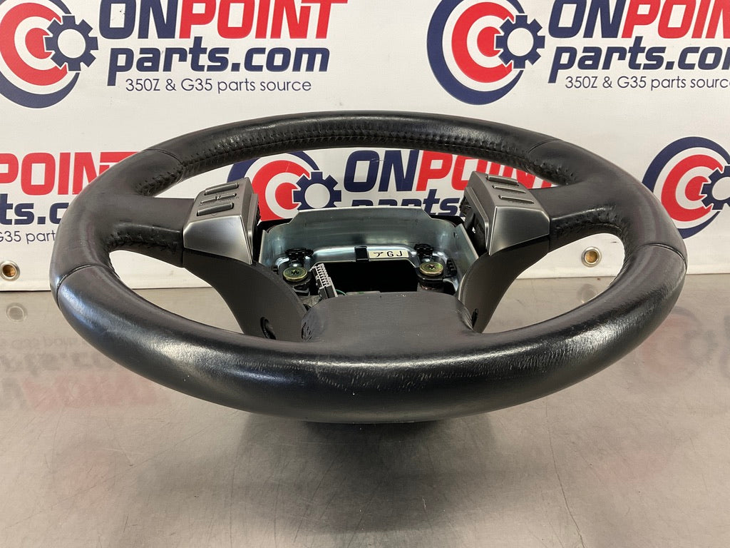 2004 Infiniti G35 Steering Wheel with Cruise Control Radio Switches OEM 12BK8DC - On Point Parts Inc