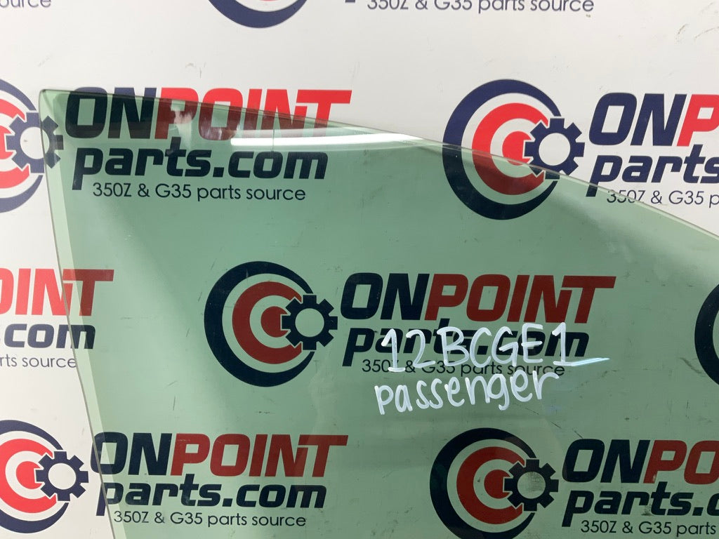 2013 Infiniti G37 Sedan Passenger Right Front Tinted Window Glass OEM 12BCGE1 - On Point Parts Inc
