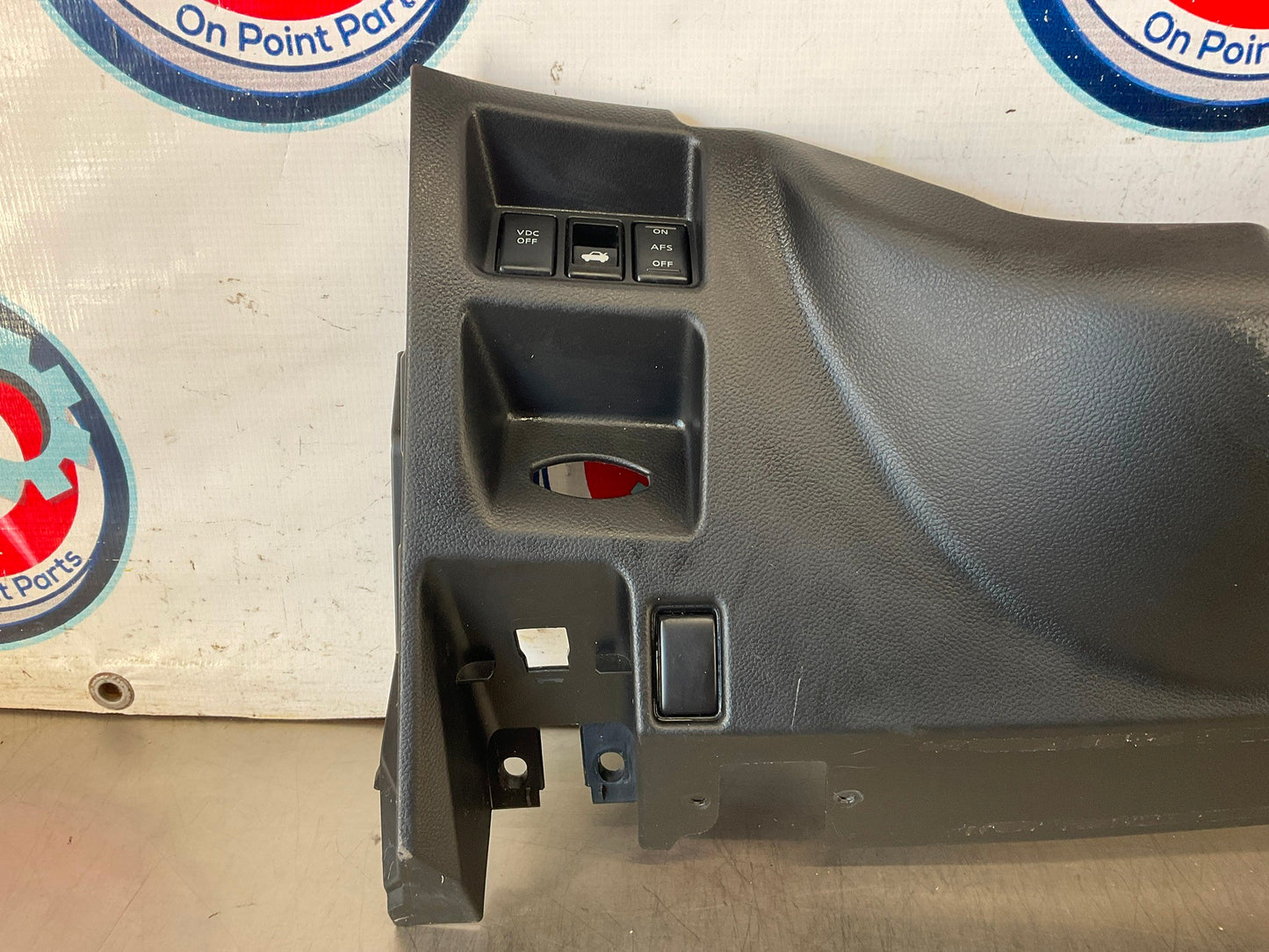 2008 Infiniti G37 Lower Dash Cover Trunk VDC Switches OEM 13BI0D7 - On Point Parts Inc