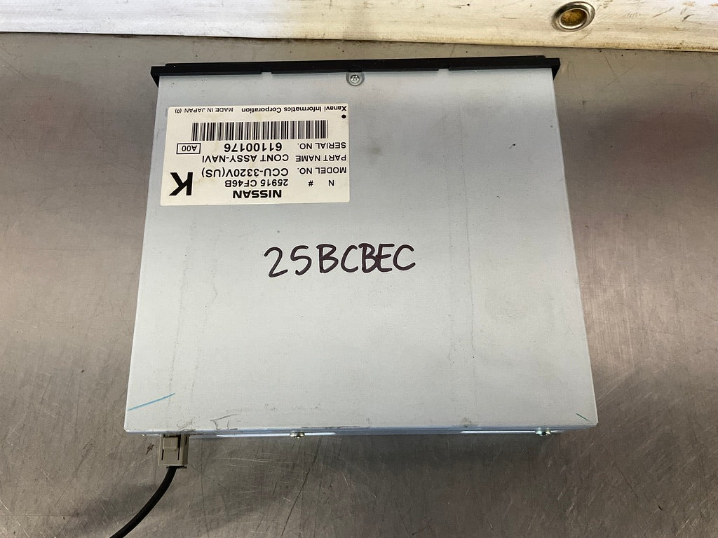 2007 Nissan 350Z GPS Navigation System 25915 OEM 25BCBEC - On Point Parts Inc