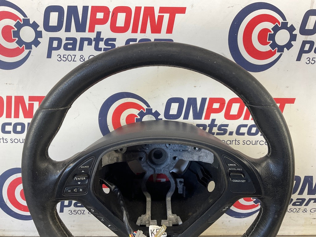 2008 Infiniti G35 Leather Steering Wheel with Switches OEM 13BC4EC - On Point Parts Inc