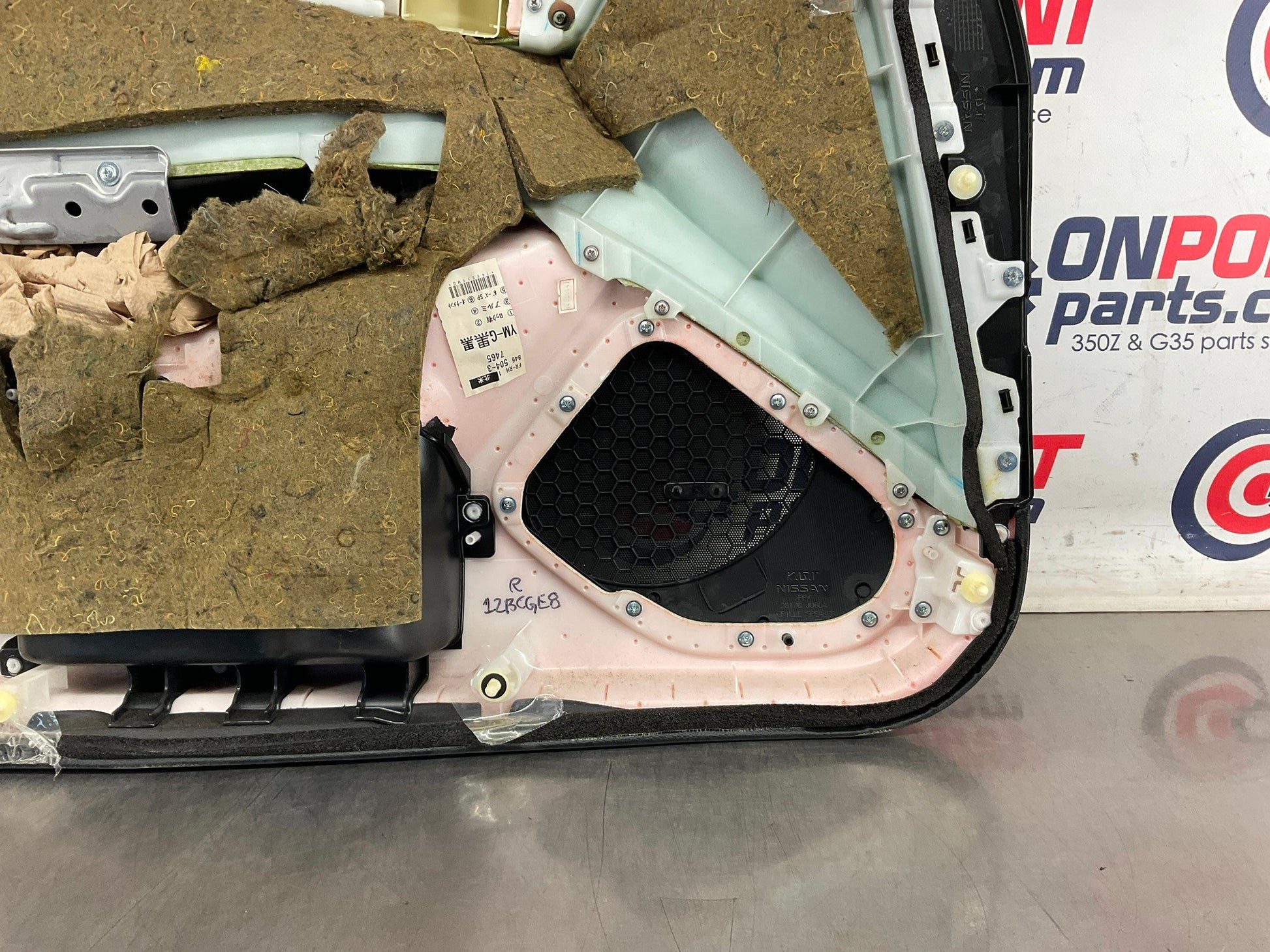 2013 Infiniti G37 Sedan Passenger Right Front Interior Door Panel OEM 12BCGE8 - On Point Parts Inc