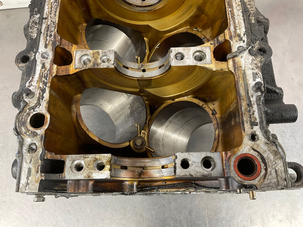 2004 Infiniti G35 VQ35DE Engine Block with Crank Shaft Bearing Caps  OEM 15BE4E0 - On Point Parts Inc