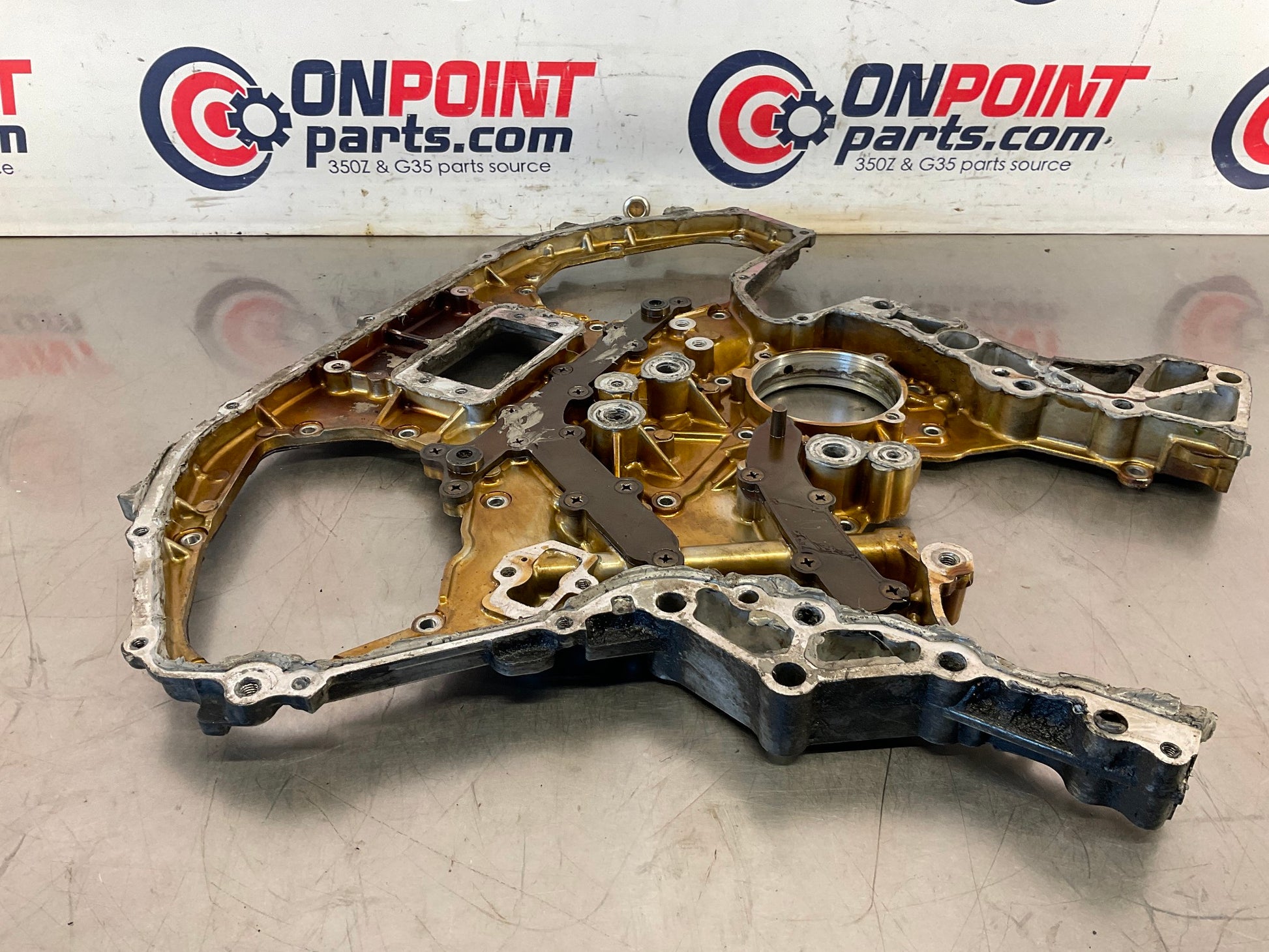2014 Nissan 370Z Rear VQ37VHR Timing Chain Cover OEM 23BDSD0 - On Point Parts Inc