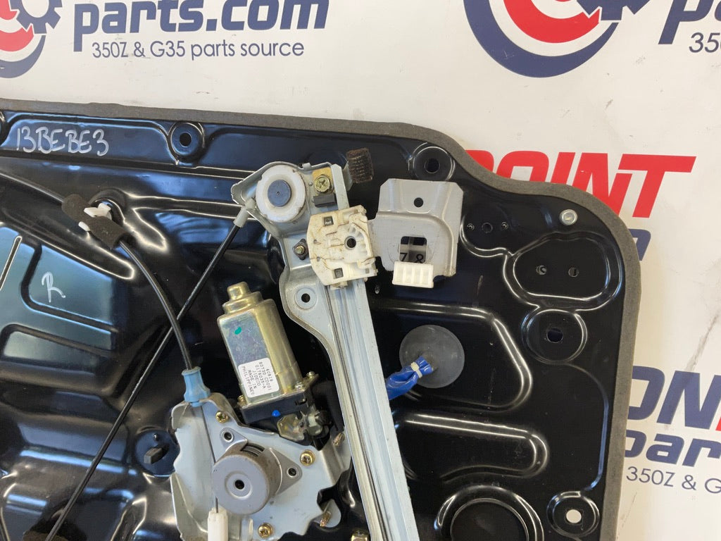 2005 Nissan 350Z Passenger Right Window Regulator Motor Panel OEM 13BEBE3 - On Point Parts Inc