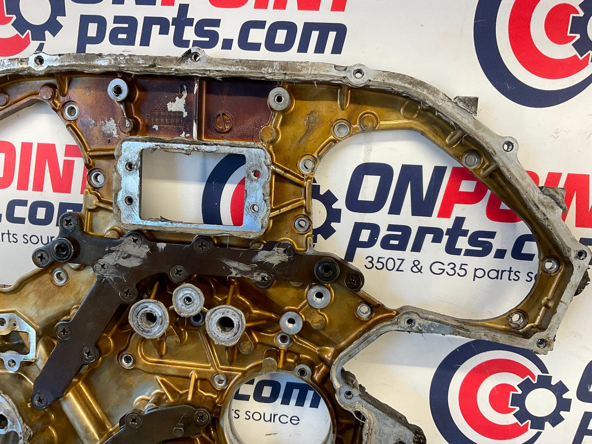 2014 Nissan 370Z Rear VQ37VHR Timing Chain Cover OEM 23BDSD0 - On Point Parts Inc