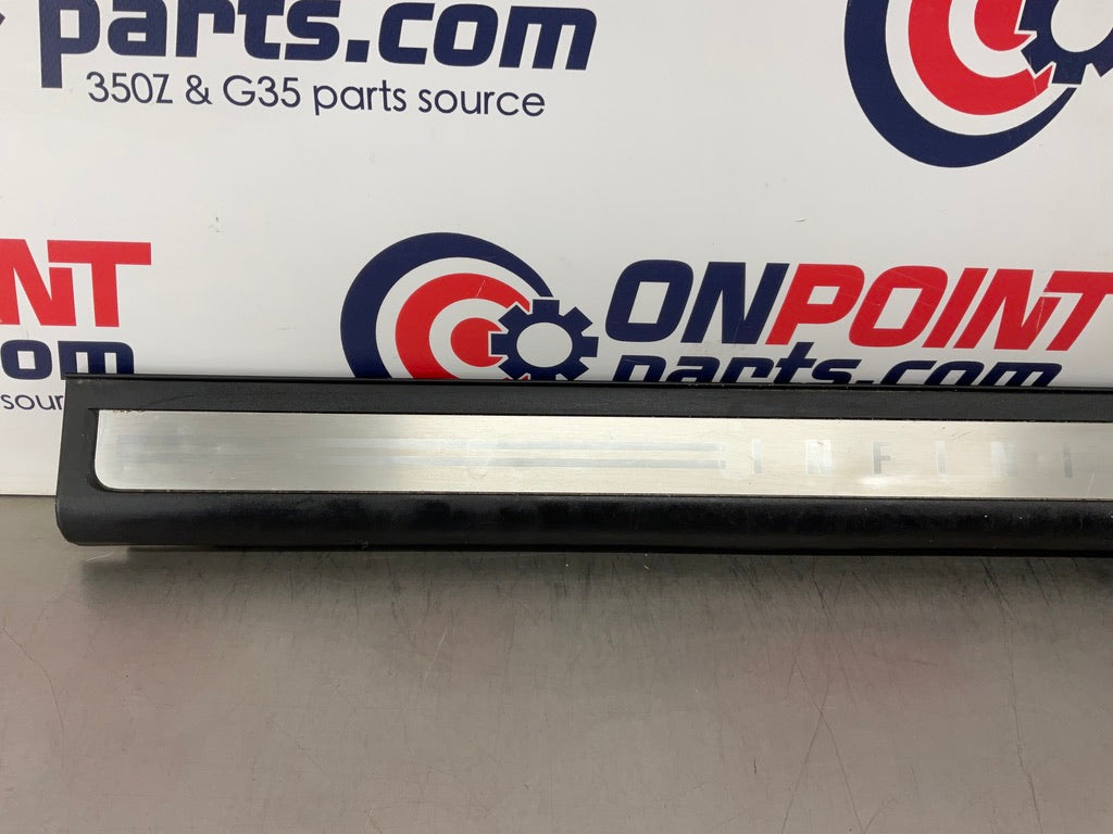 2004 Infiniti G35 Passenger Right Door Threshold Kick Plate Trim OEM 25BK8D7 - On Point Parts Inc