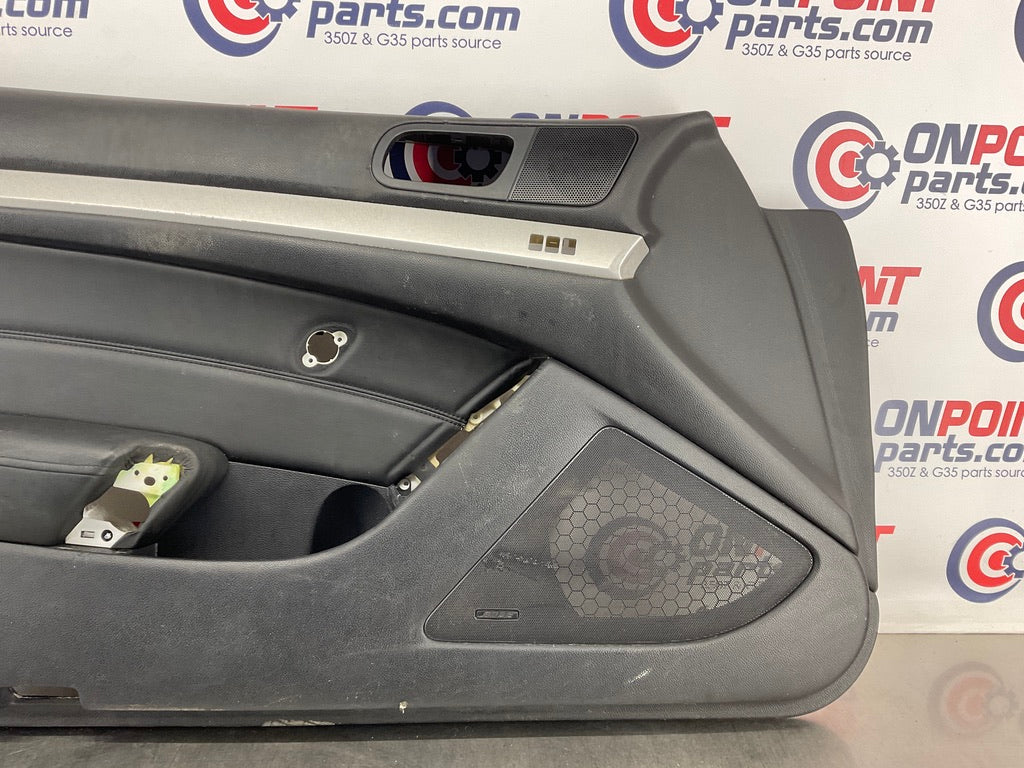 2008 Infiniti G37 Driver Left Interior Door Panel Trim OEM 21BAXD8 - On Point Parts Inc