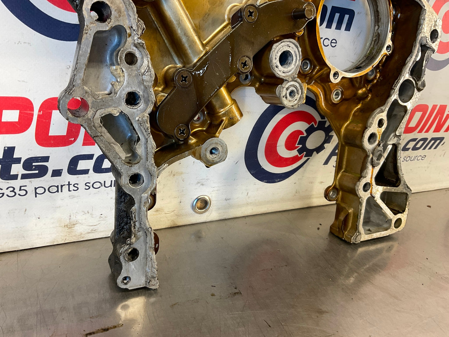 2014 Nissan 370Z Rear VQ37VHR Timing Chain Cover OEM 23BDSD0 - On Point Parts Inc