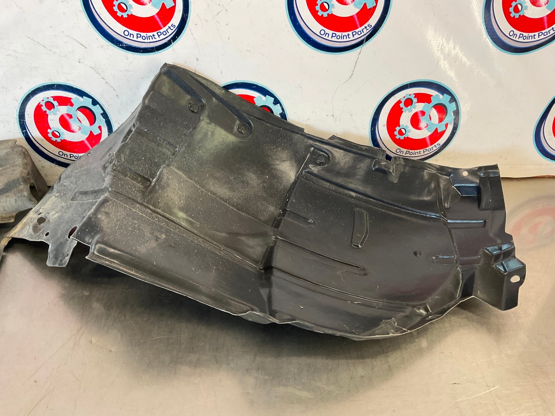 2004 Infiniti G35 Driver Left Inner Fender Liners Splash Guard OEM 25BFND3 - On Point Parts Inc