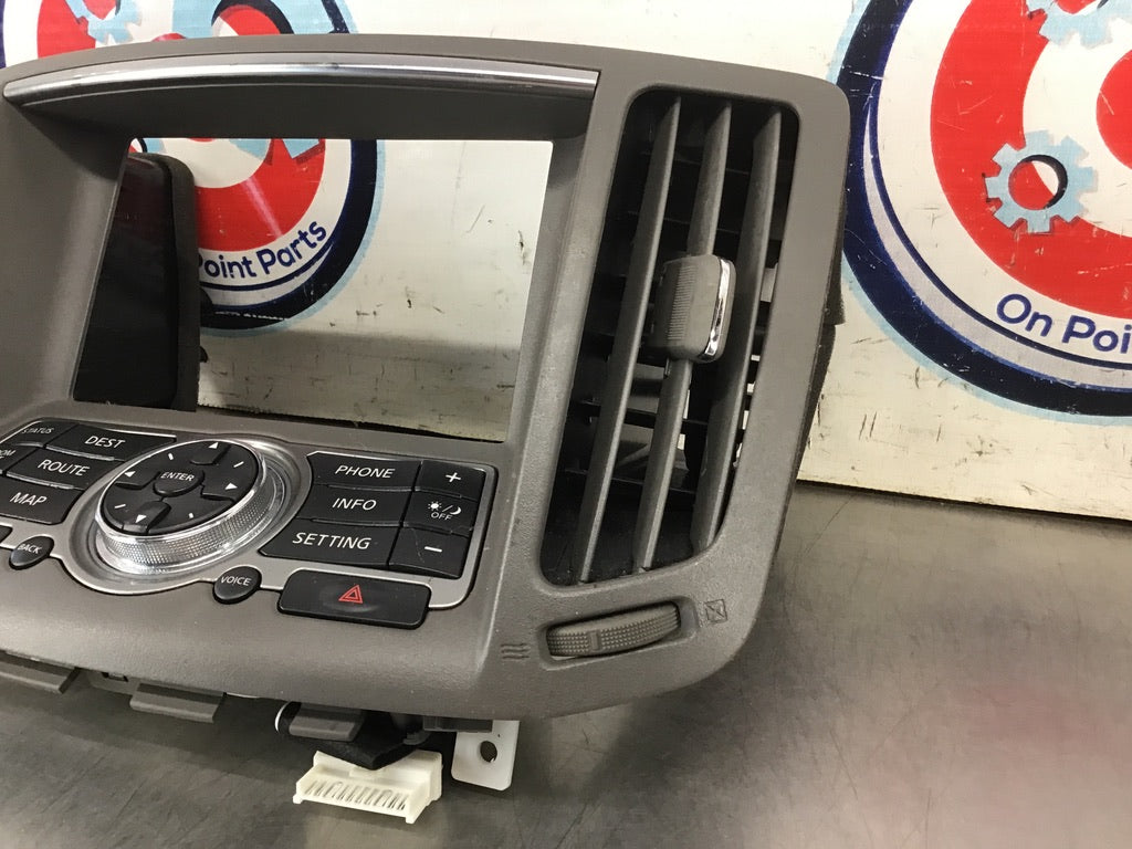2012 Infiniti G37 Sedan Stereo Bezel Panel Controls OEM 23BCBDC - On Point Parts Inc