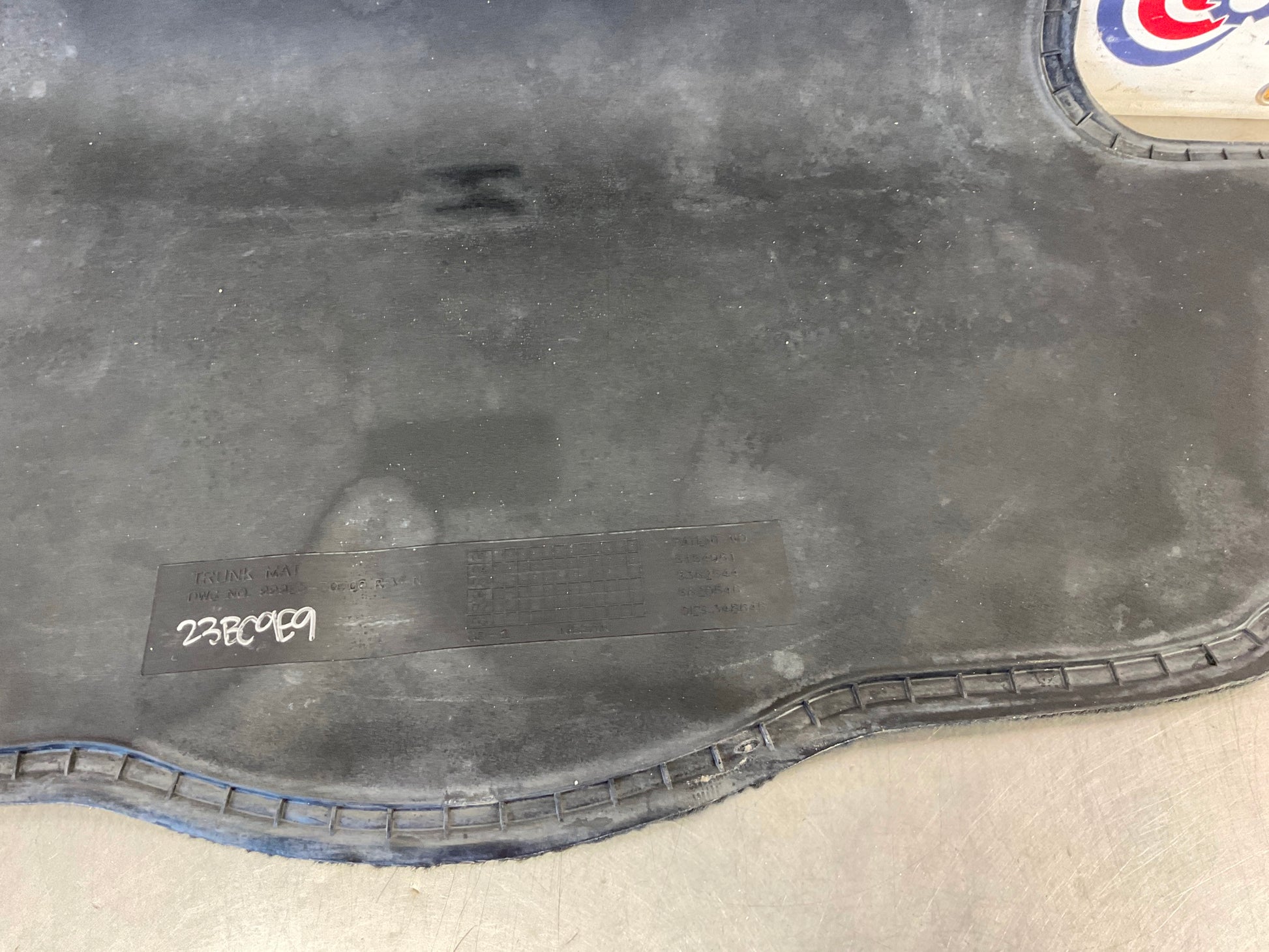 2006 Nissan 350Z Convertible Trunk Floor Mat Carpet 999E3 OEM 23BC9E9 - On Point Parts Inc