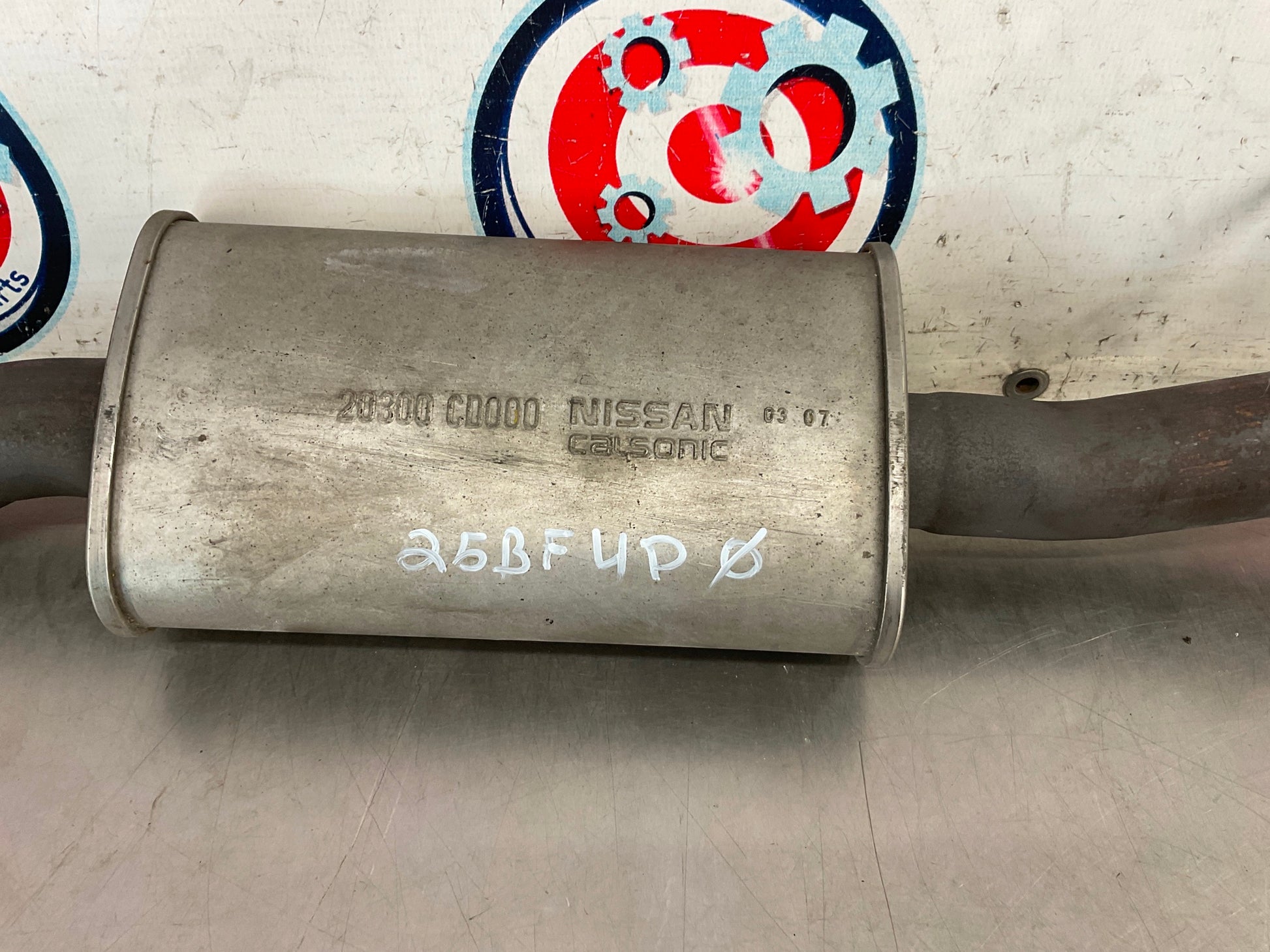 2004 Nissan 350Z Exhaust Mid Pipe Muffler OEM 25BF4D0 - On Point Parts Inc