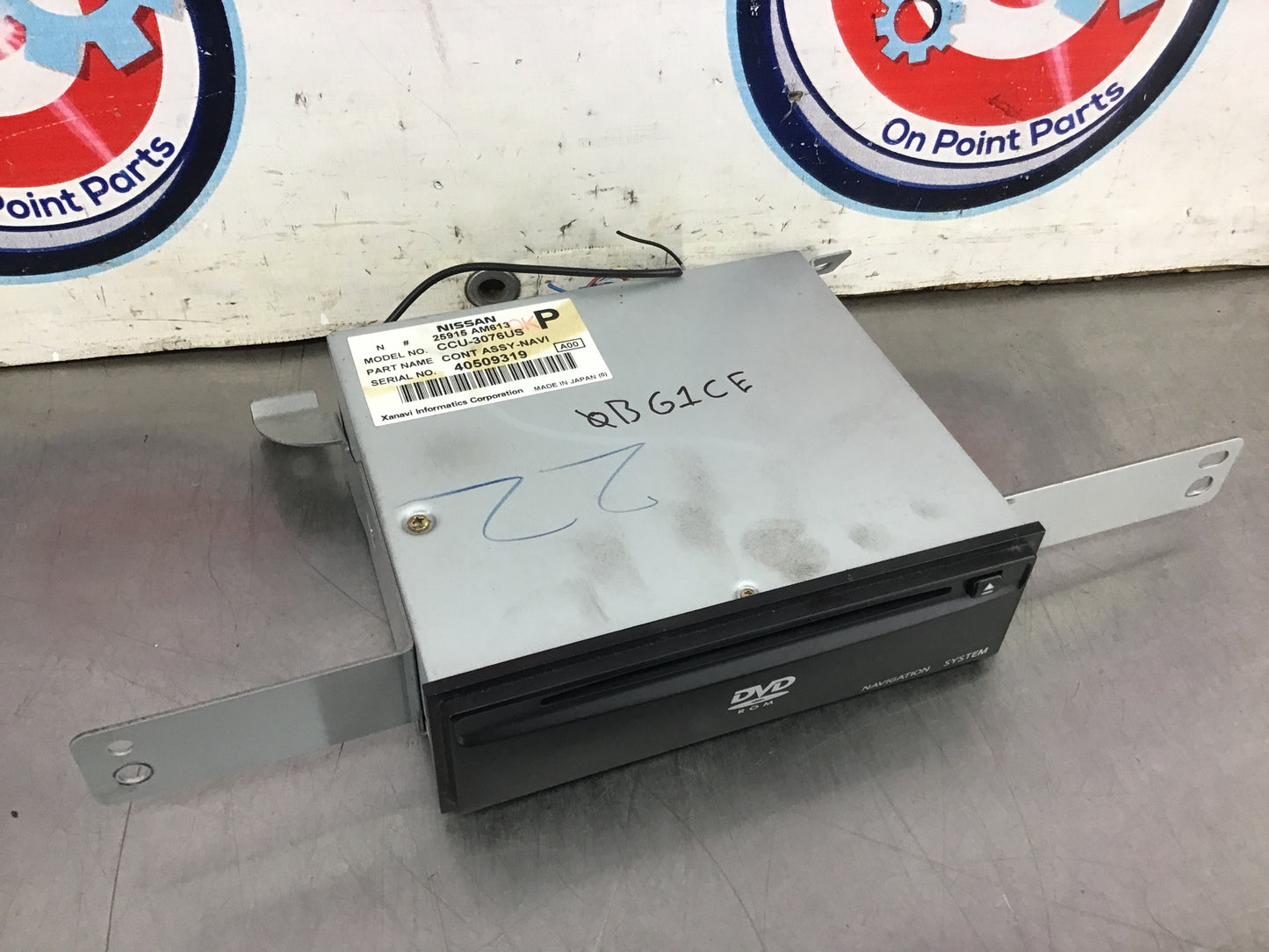 2004 Infiniti G35 DVD Navigation System Control Assembly 25915AM613 OEM 13BG1CE - On Point Parts Inc