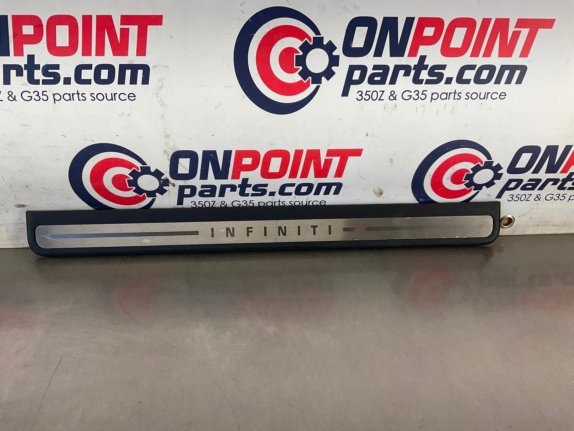 2008 Infiniti G35 Driver Left Front Door Threshold Kick Plate 769B0 OEM 13BC4E7 - On Point Parts Inc