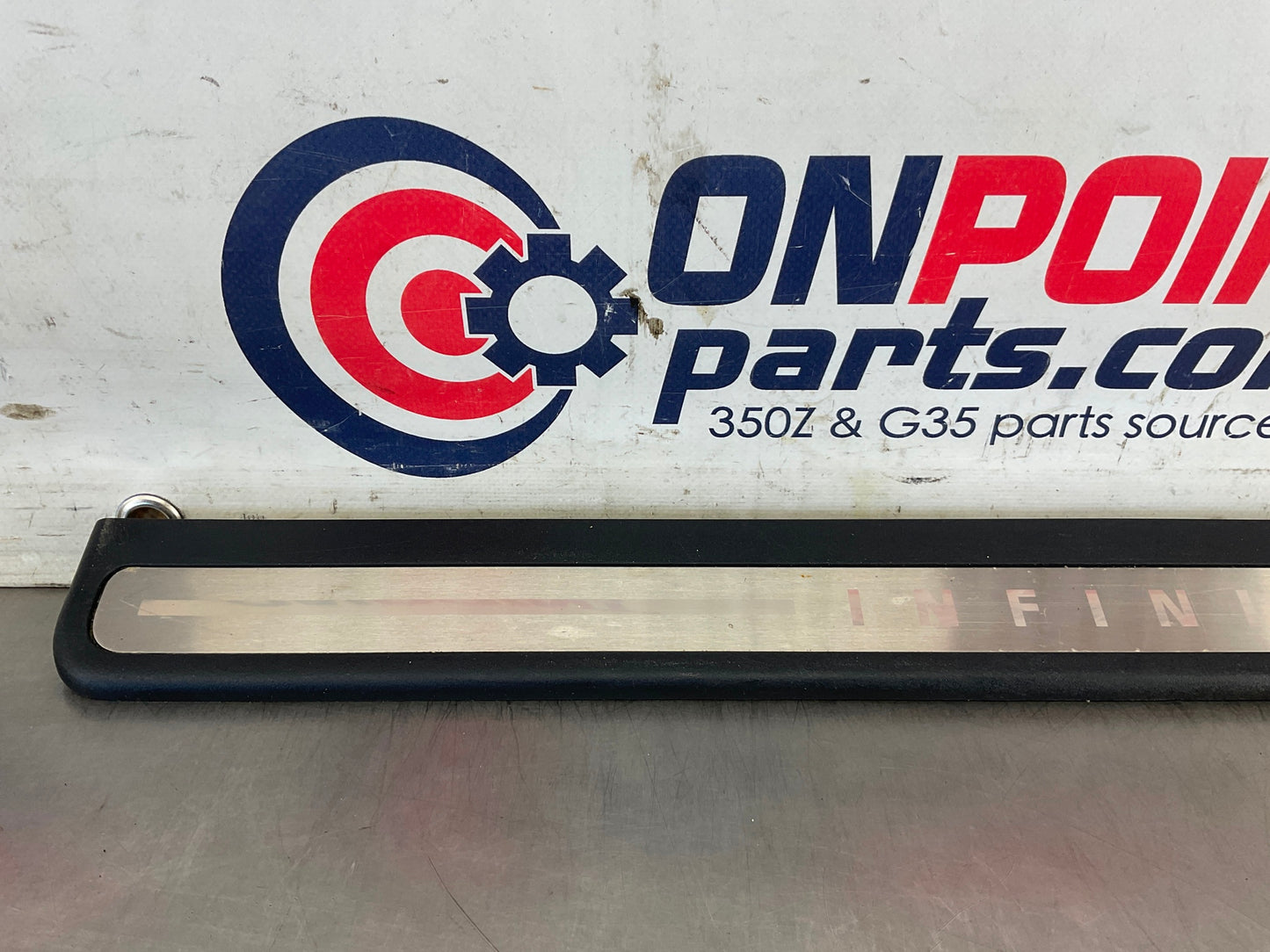 2008 Infiniti G35 Driver Left Front Door Threshold Kick Plate 769B0 OEM 13BC4E7 - On Point Parts Inc