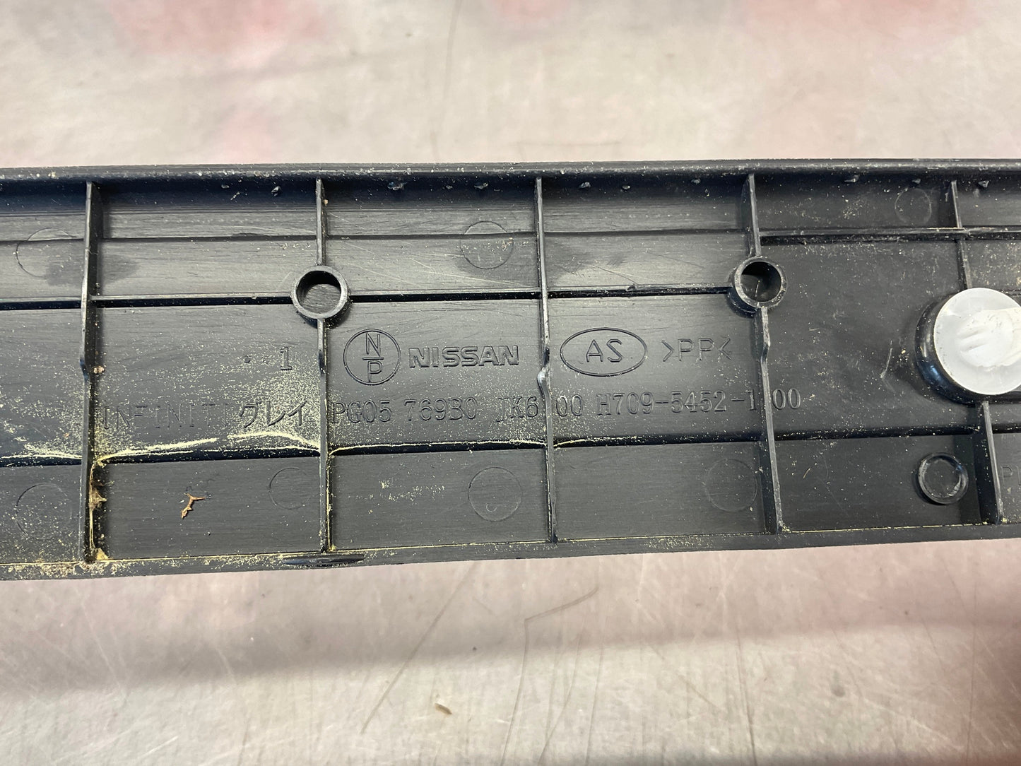 2008 Infiniti G35 Driver Left Front Door Threshold Kick Plate 769B0 OEM 13BC4E7 - On Point Parts Inc