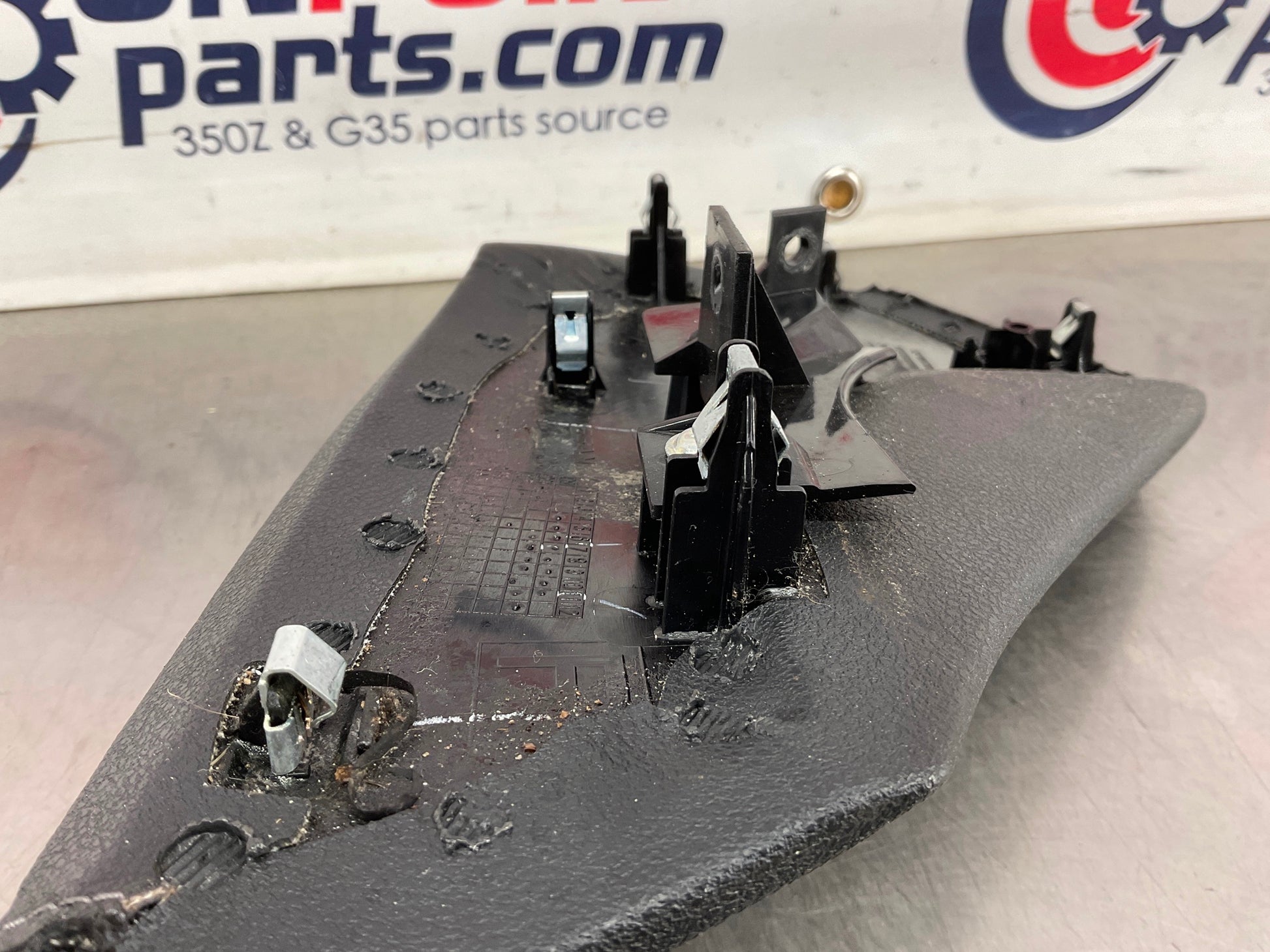 2010 Nissan 370Z Passenger Right Center Console Knee Kick Trim OEM 24BBBDE - On Point Parts Inc