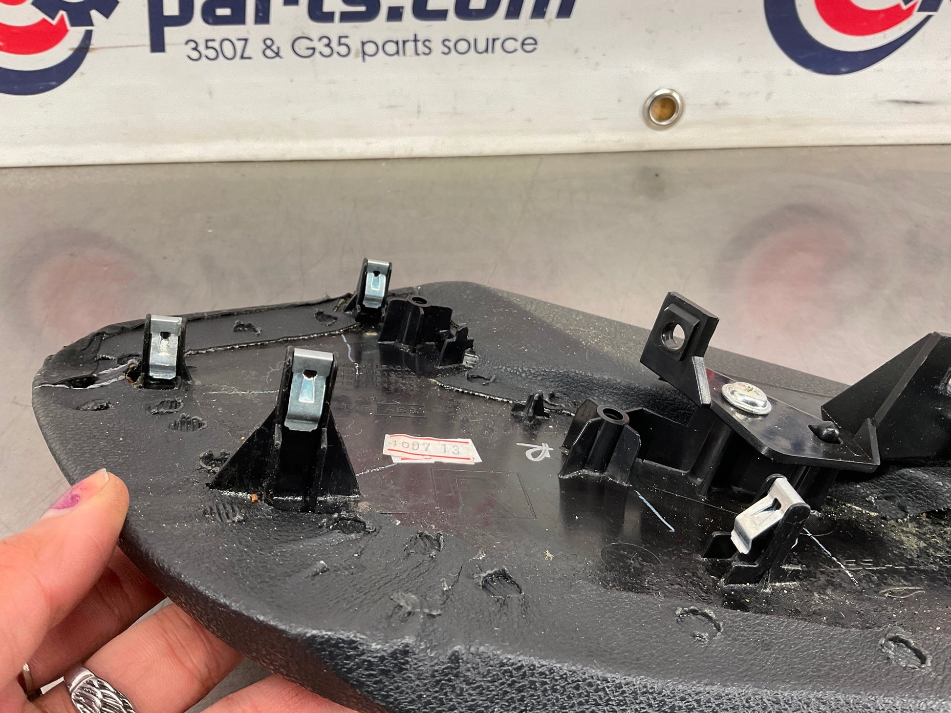 2010 Nissan 370Z Passenger Right Center Console Knee Kick Trim OEM 24BBBDE - On Point Parts Inc