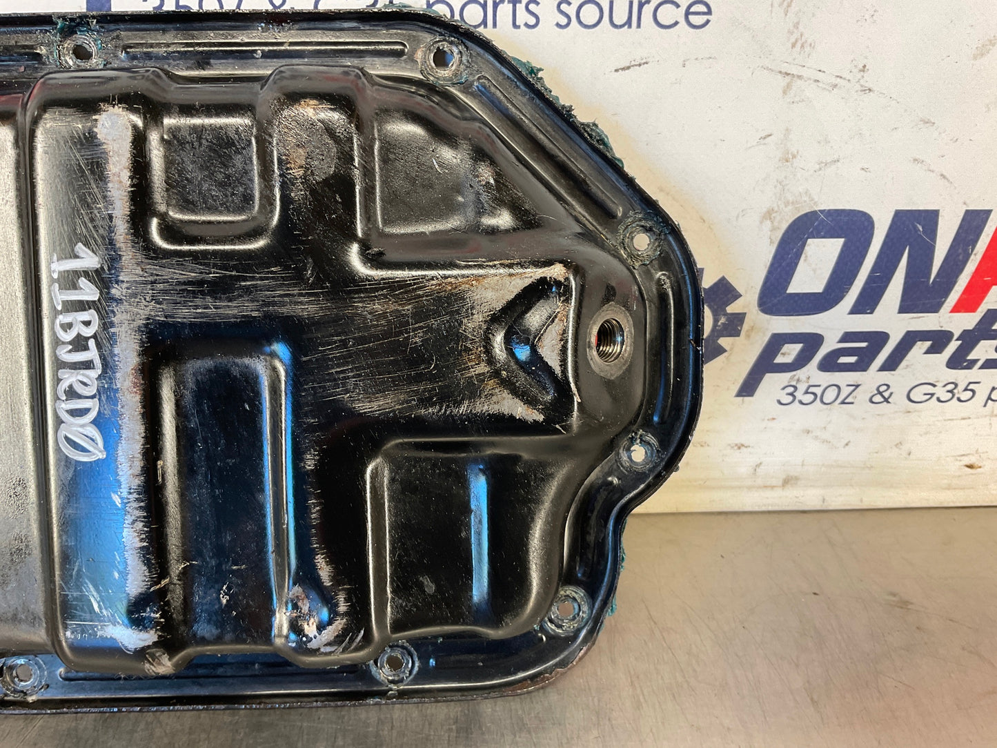 2003 Infiniti G35 VQ35DE Lower Oil Pan OEM 11BJRD0 - On Point Parts Inc