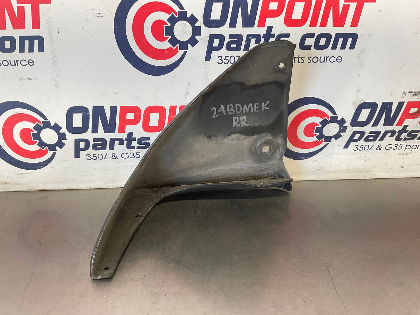 2012 Nissan 370Z Passenger Right Rear Mud Flap Splash Guard OEM 24BDMEK - On Point Parts Inc