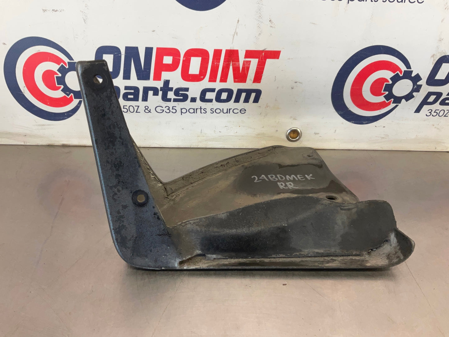 2012 Nissan 370Z Passenger Right Rear Mud Flap Splash Guard OEM 24BDMEK - On Point Parts Inc