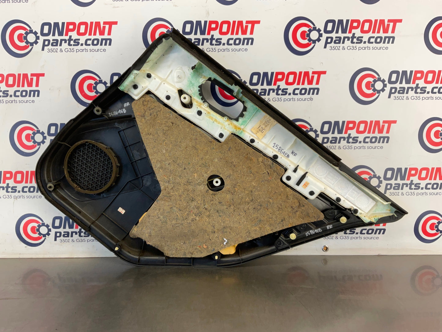 2004 Infiniti G35 Sedan Passenger Right Rear Interior Door Panel OEM 15BE4E8 - On Point Parts Inc