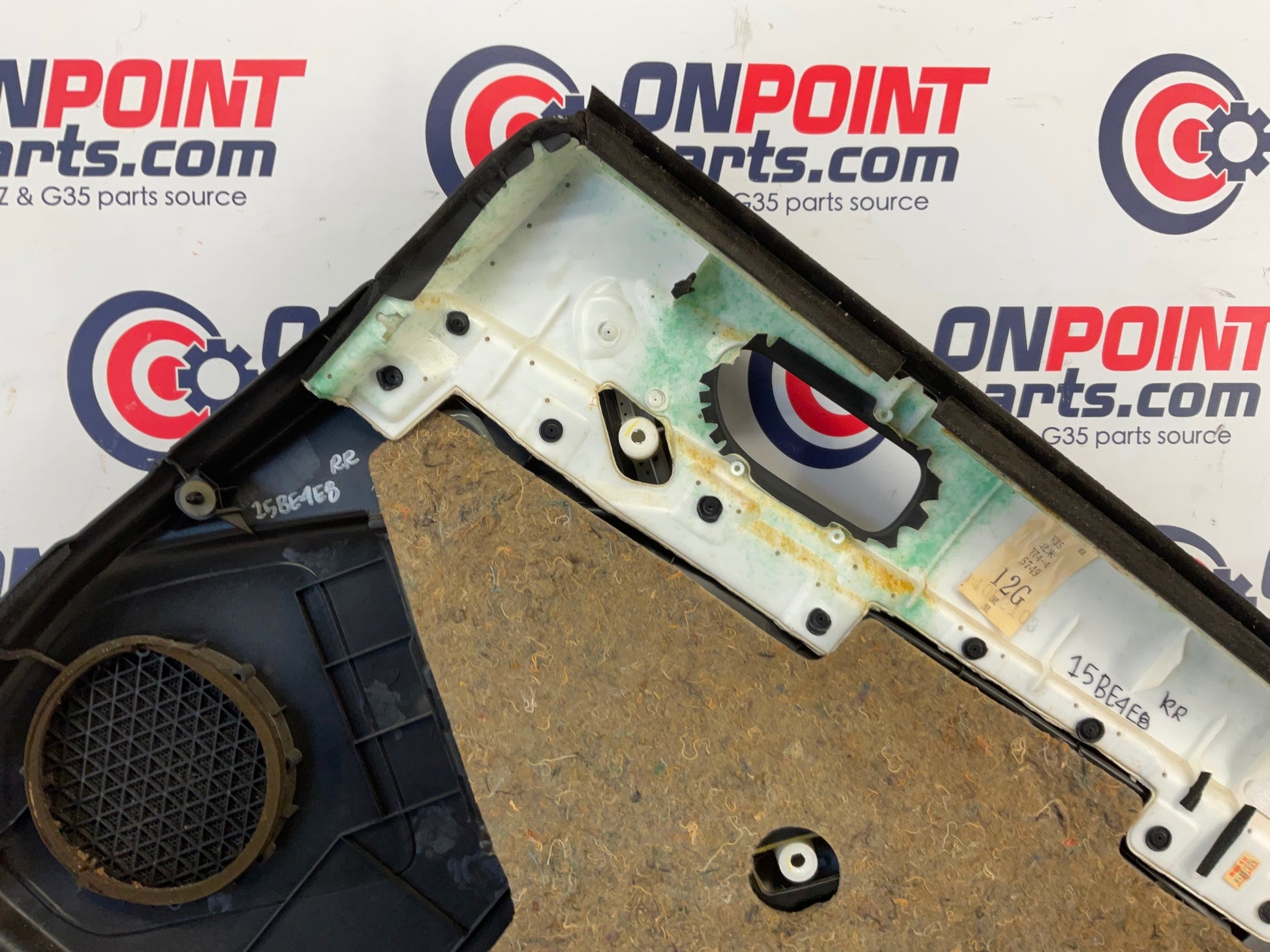 2004 Infiniti G35 Sedan Passenger Right Rear Interior Door Panel OEM 15BE4E8 - On Point Parts Inc