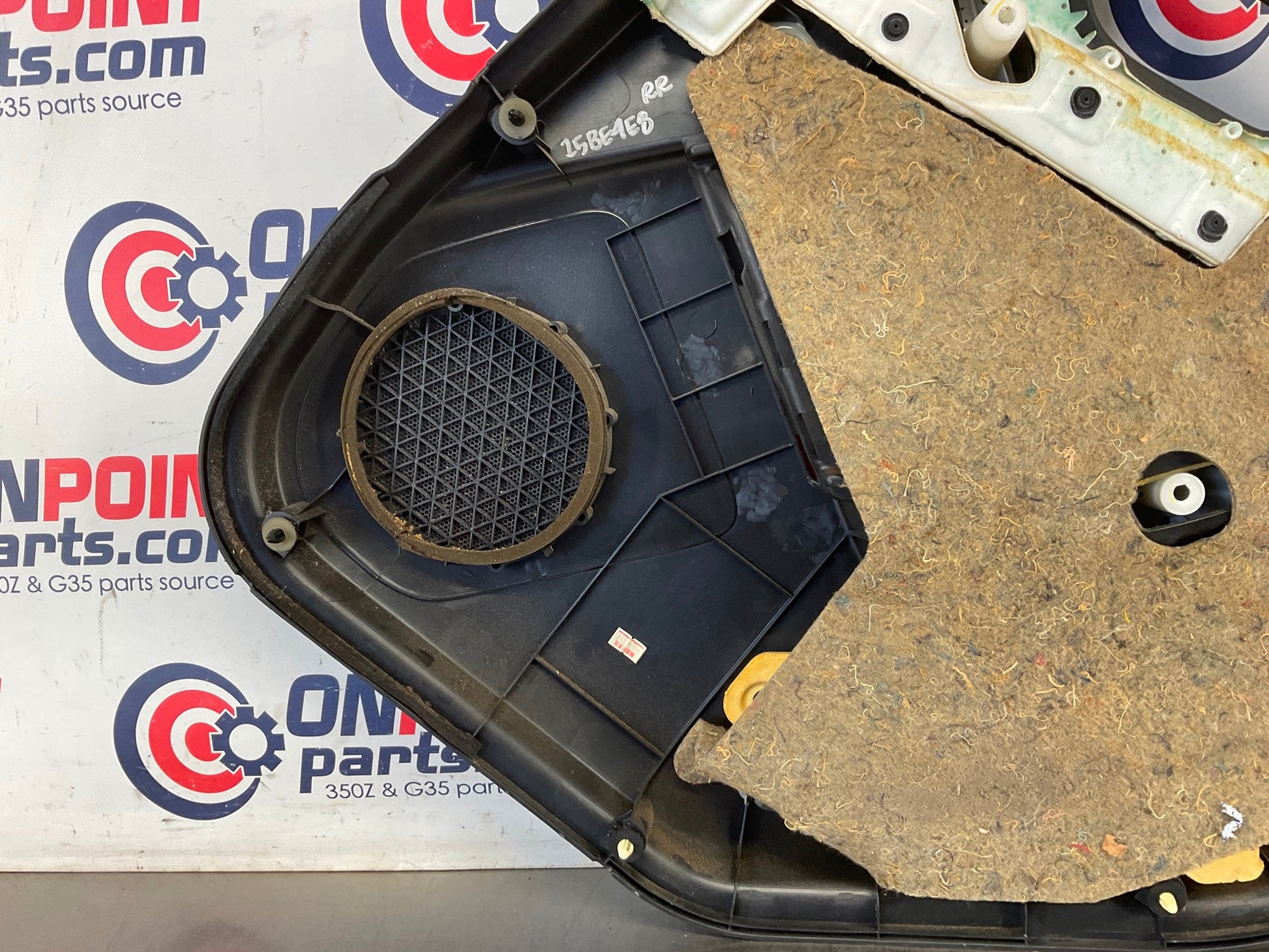2004 Infiniti G35 Sedan Passenger Right Rear Interior Door Panel OEM 15BE4E8 - On Point Parts Inc
