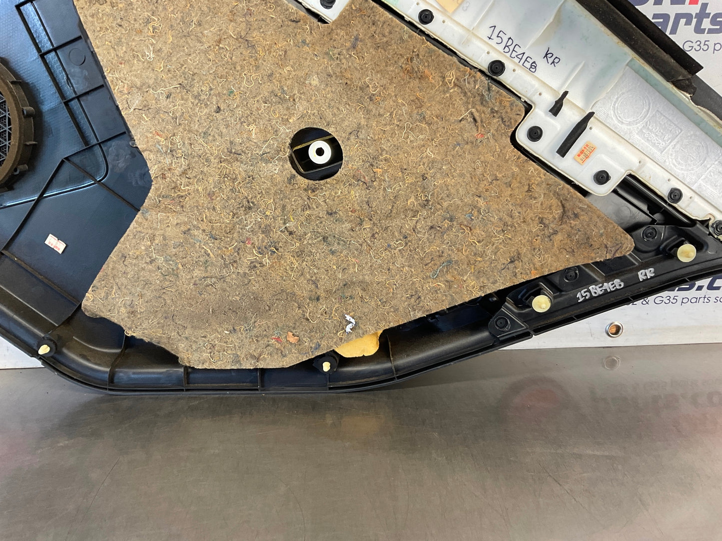 2004 Infiniti G35 Sedan Passenger Right Rear Interior Door Panel OEM 15BE4E8 - On Point Parts Inc