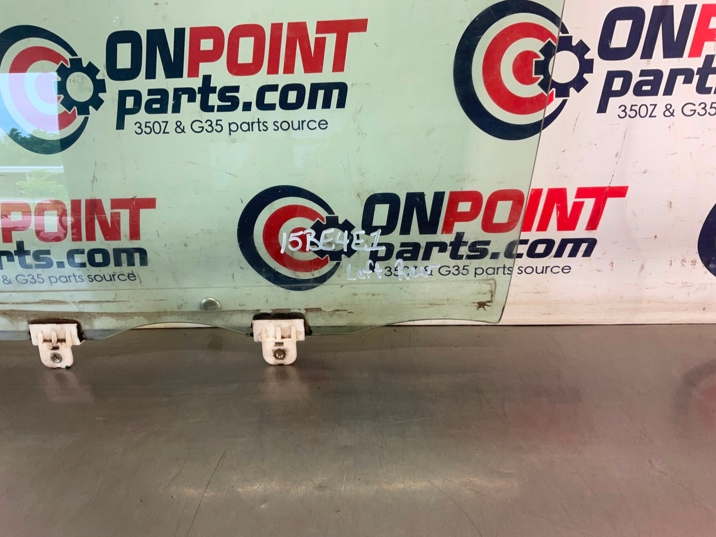 2004 Infiniti G35 Sedan Driver Left Rear Door Window Glass OEM 15BE4E1 - On Point Parts Inc