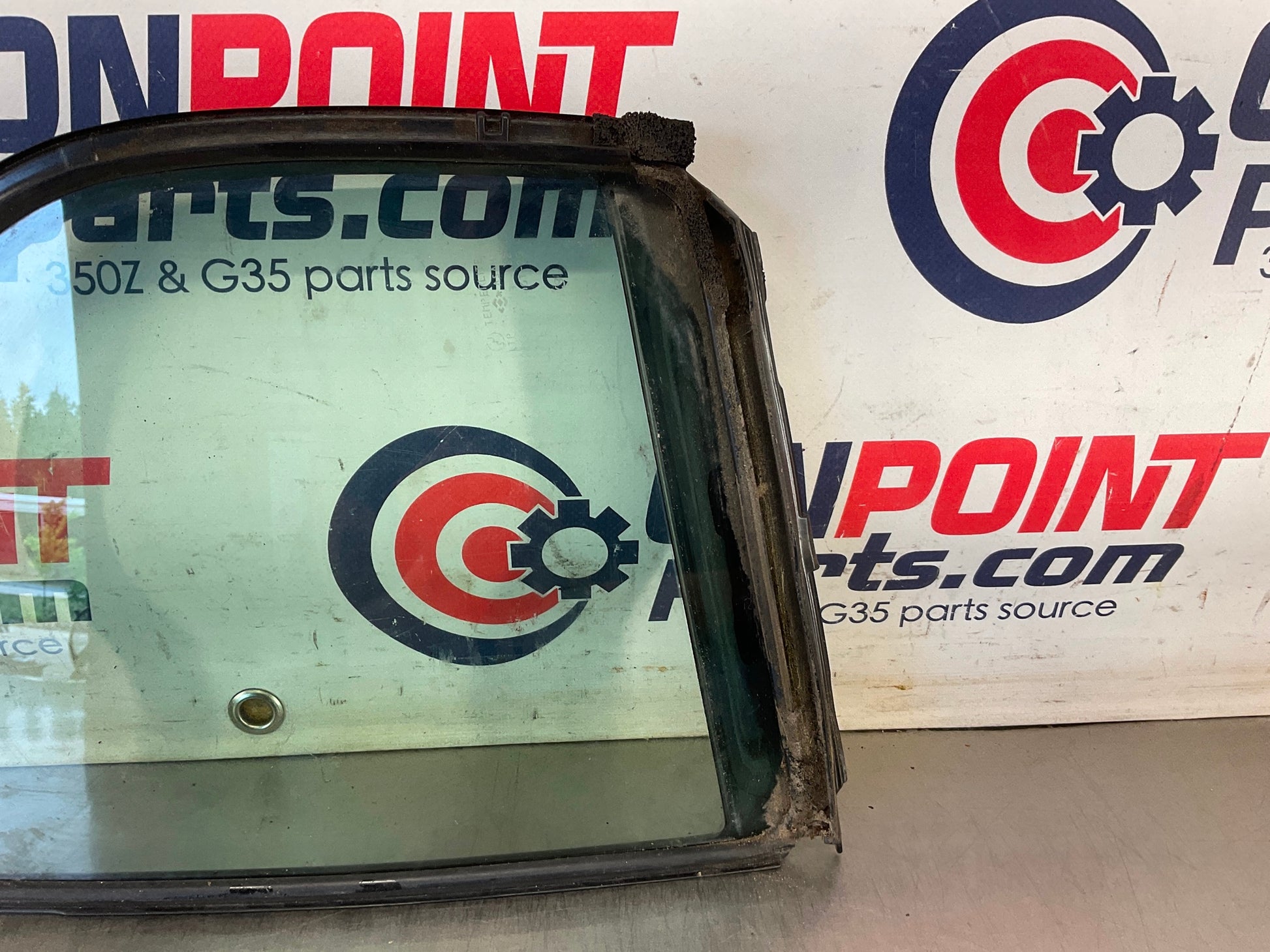 2004 Infiniti G35 Sedan Driver Left Rear Quarter Window Glass OEM 15BE4E1 - On Point Parts Inc