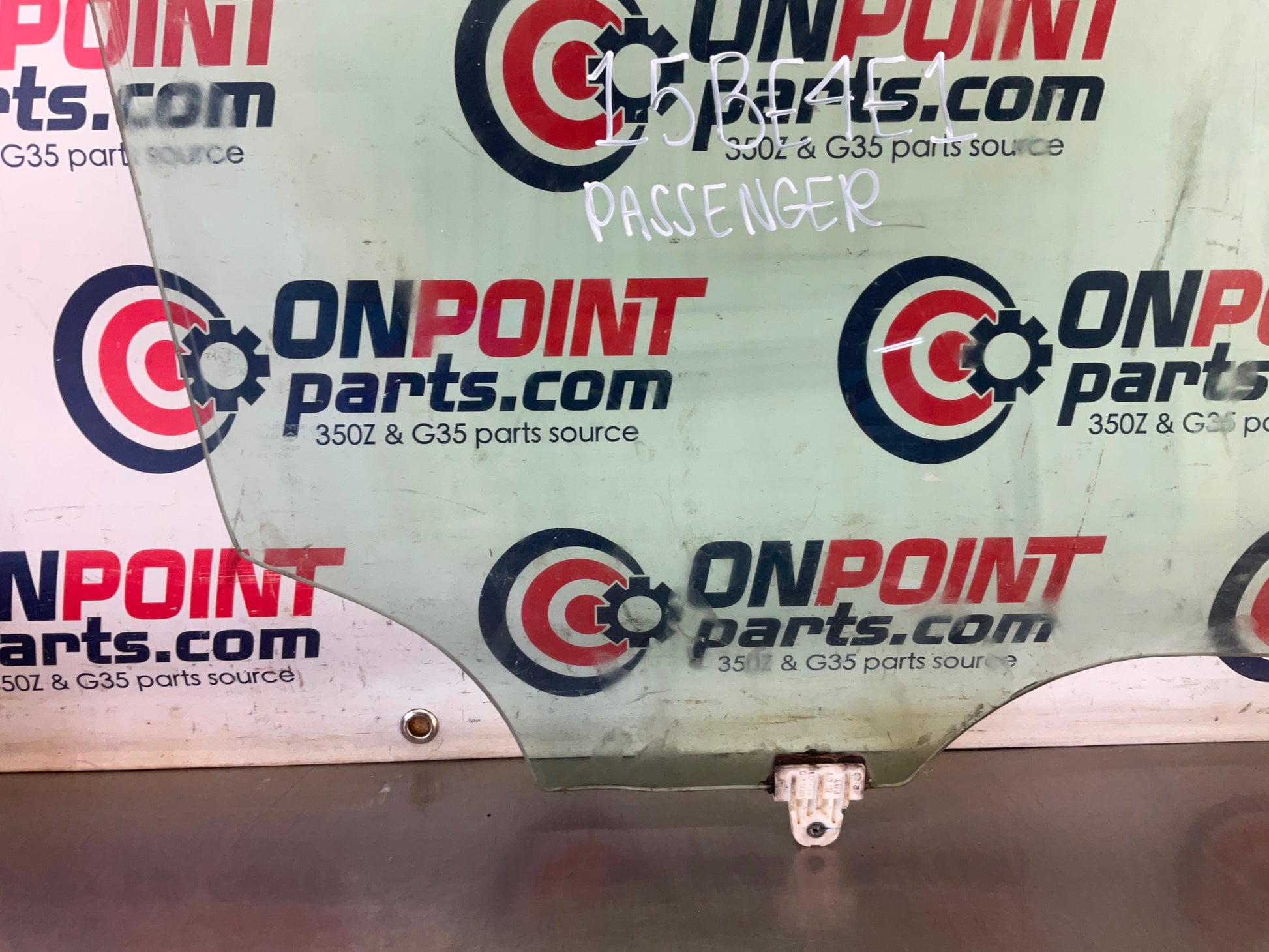 2004 Infiniti G35 Sedan Passenger Right Front Door Window Glass OEM 15BE4E1 - On Point Parts Inc
