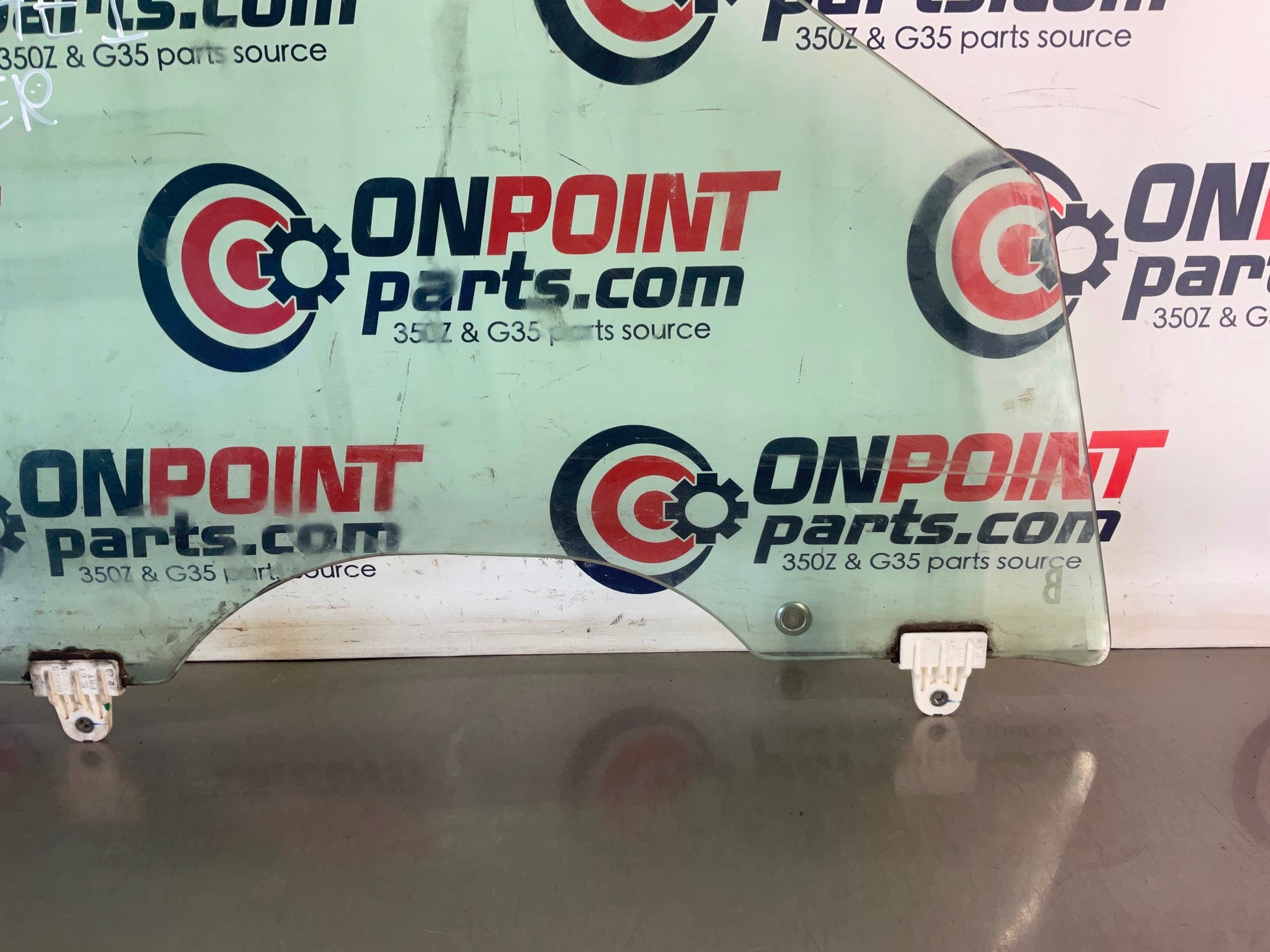2004 Infiniti G35 Sedan Passenger Right Front Door Window Glass OEM 15BE4E1 - On Point Parts Inc
