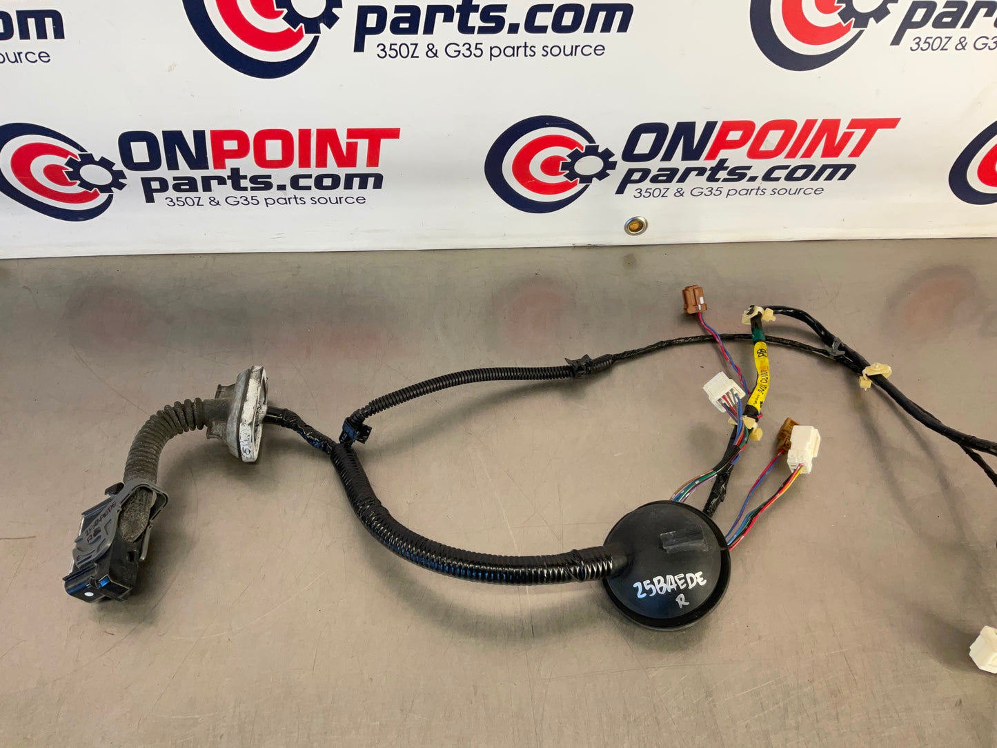2005 Nissan 350Z Passenger Right Door Wiring Harness OEM 25BAEDE - On Point Parts Inc