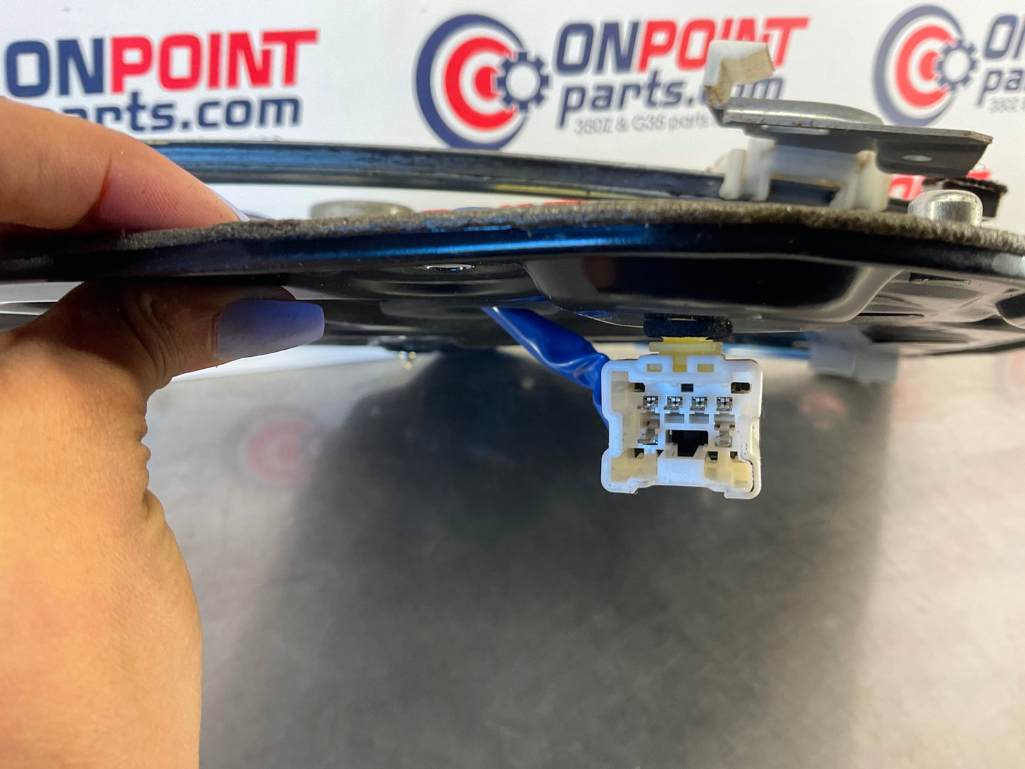 2005 Nissan 350Z Passenger Right Window Regulator Motor Assembly OEM 25BAED3 - On Point Parts Inc