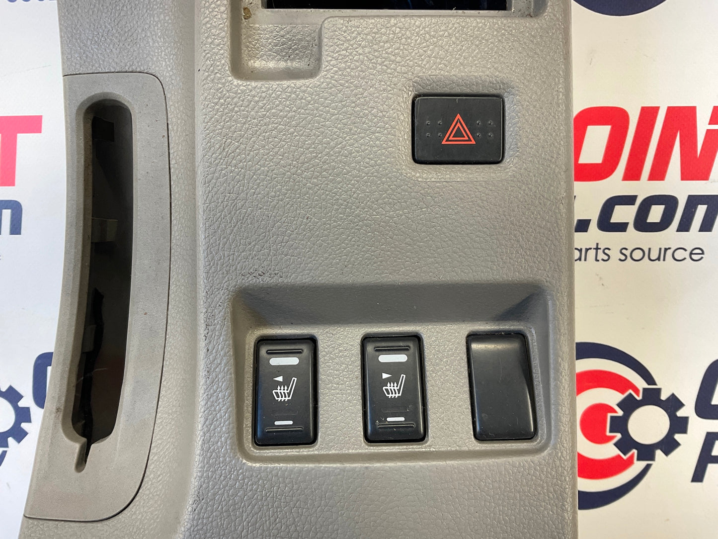 2005 Nissan 350Z Center Console Cubby Seat Warmer Hazard Switches OEM 25BAED8 - On Point Parts Inc