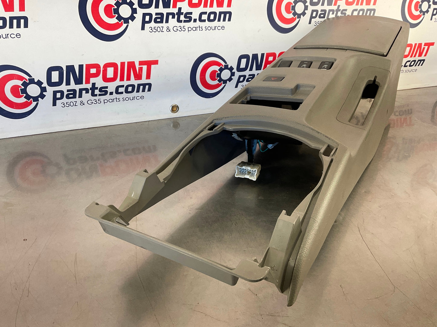 2005 Nissan 350Z Center Console Cubby Seat Warmer Hazard Switches OEM 25BAED8 - On Point Parts Inc