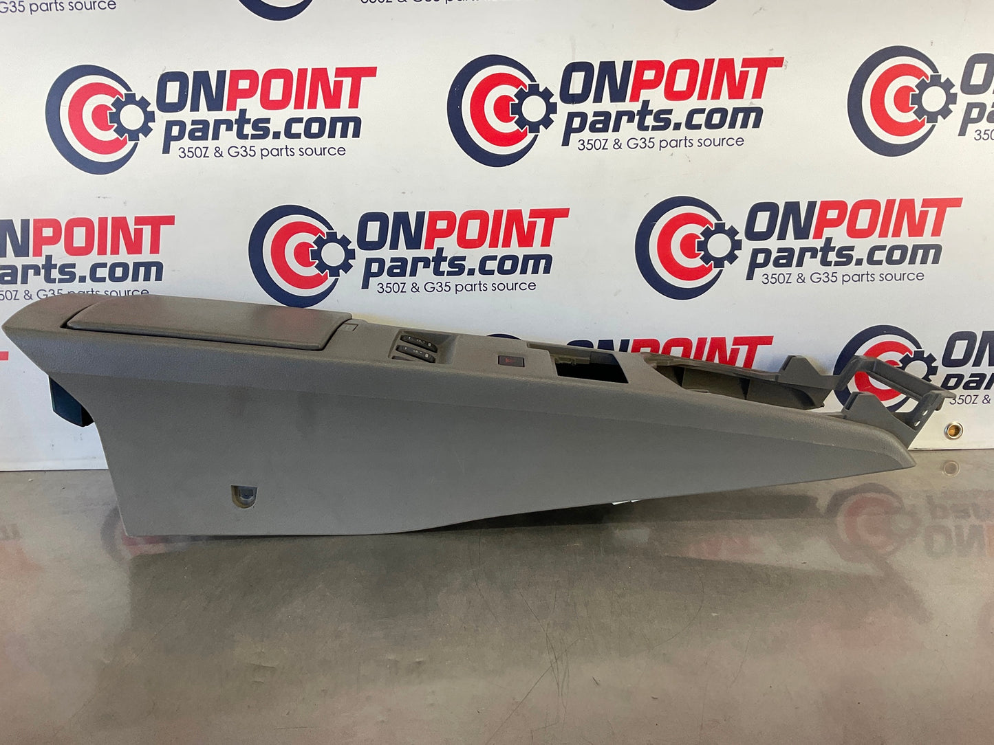2005 Nissan 350Z Center Console Cubby Seat Warmer Hazard Switches OEM 25BAED8 - On Point Parts Inc