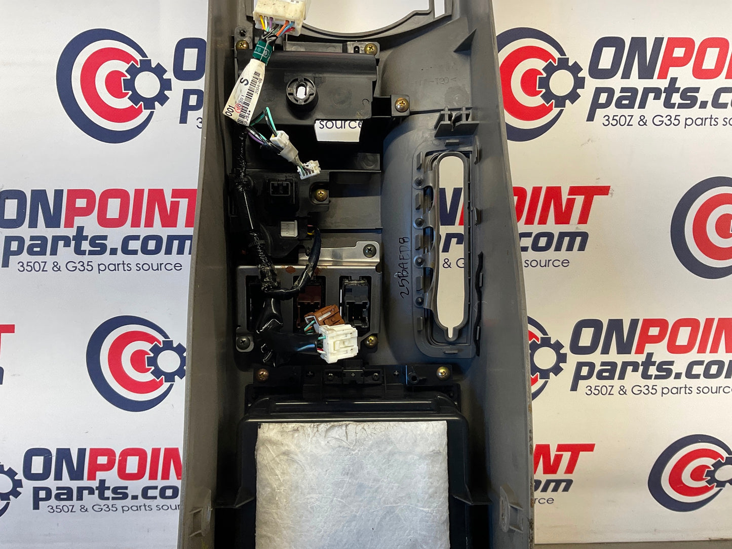 2005 Nissan 350Z Center Console Cubby Seat Warmer Hazard Switches OEM 25BAED8 - On Point Parts Inc