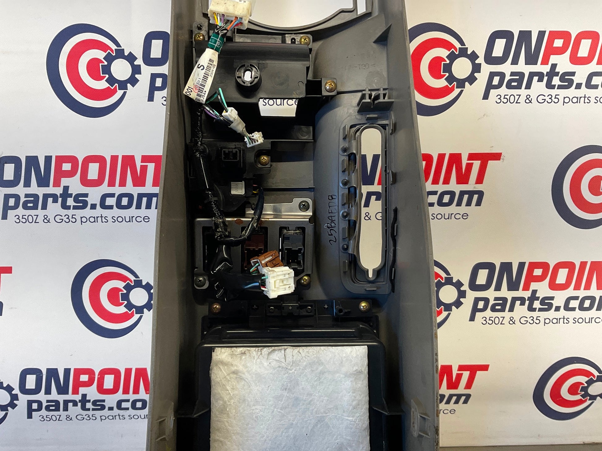 2005 Nissan 350Z Center Console Cubby Seat Warmer Hazard Switches OEM 25BAED8 - On Point Parts Inc