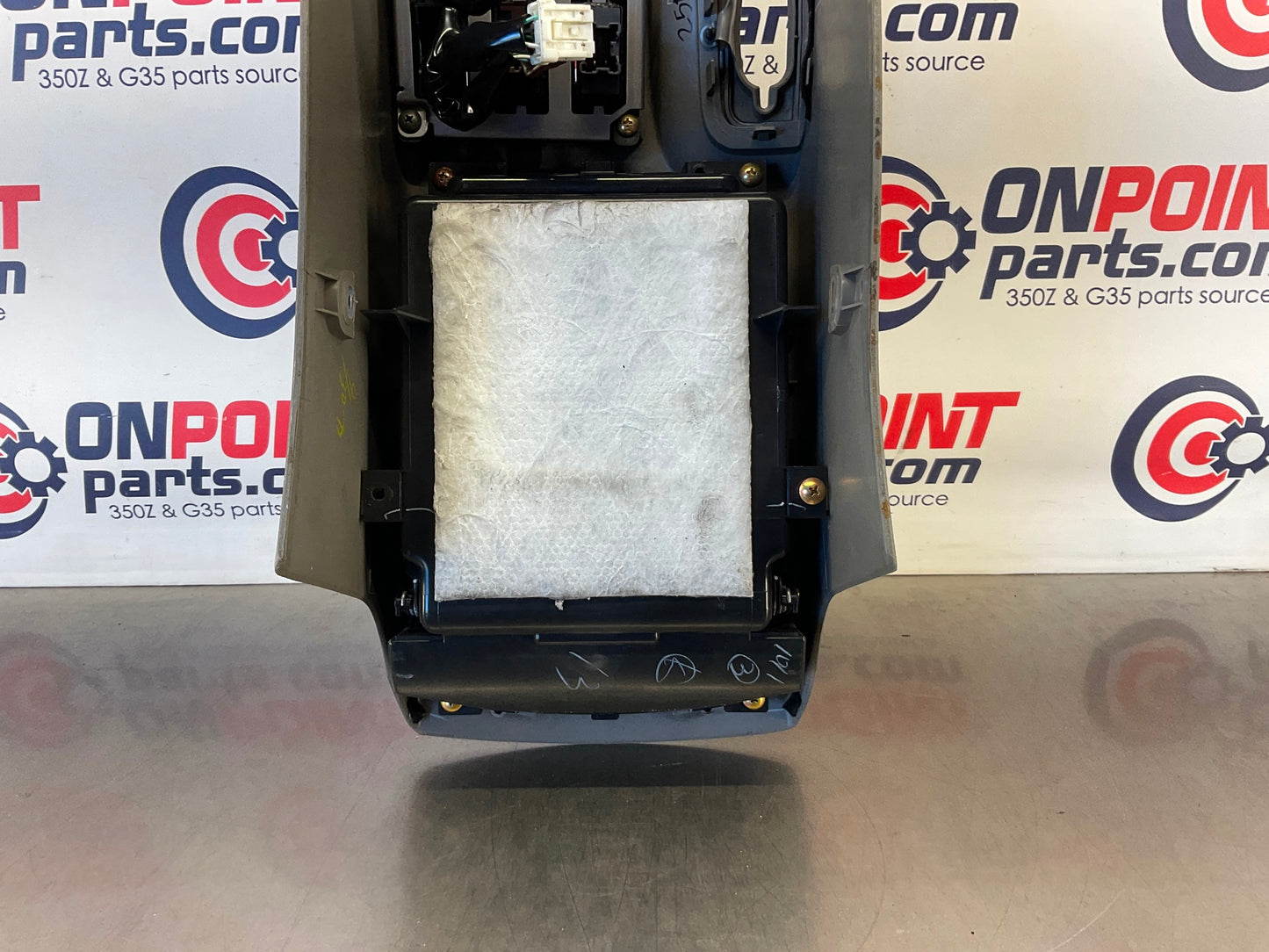 2005 Nissan 350Z Center Console Cubby Seat Warmer Hazard Switches OEM 25BAED8 - On Point Parts Inc
