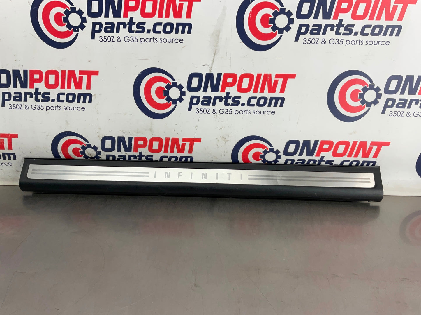 2005 Infiniti G35 Driver Left Door Threshold Kickplate Trim 76895 OEM 24BFFE7 - On Point Parts Inc