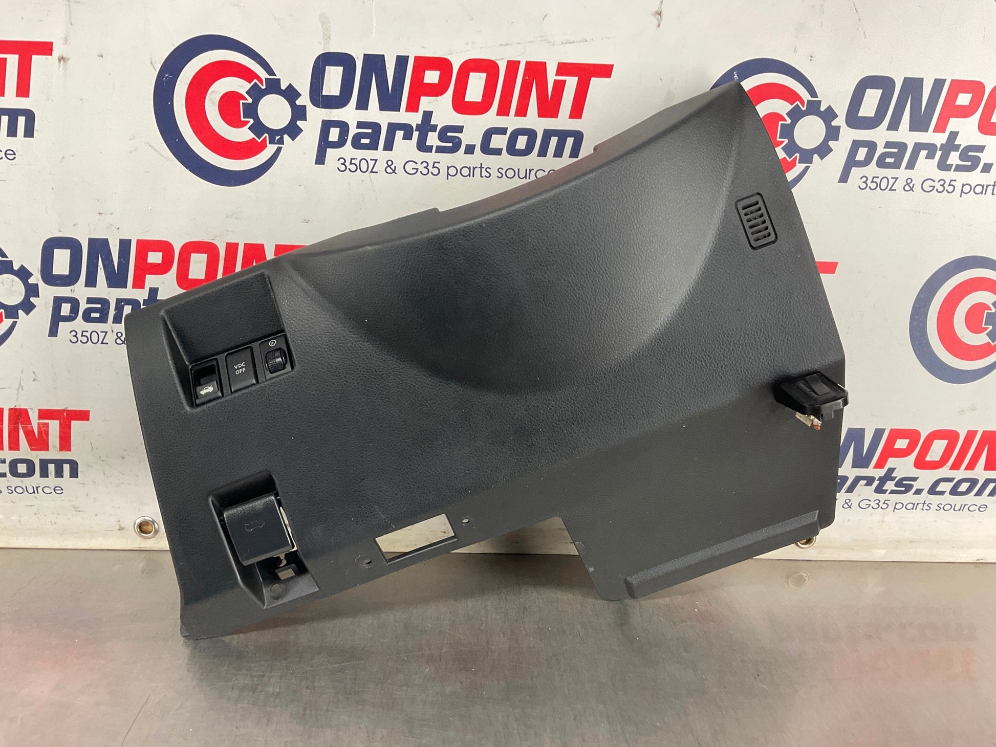 2005 Infiniti G35 Driver Left Lower Dash Panel with Switches OEM 24BFFE7 - On Point Parts Inc