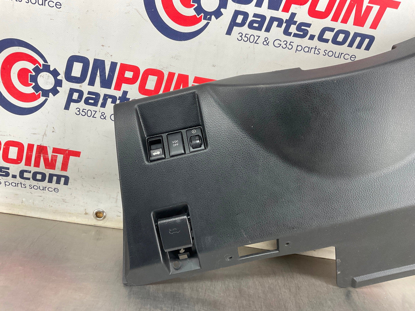 2005 Infiniti G35 Driver Left Lower Dash Panel with Switches OEM 24BFFE7 - On Point Parts Inc